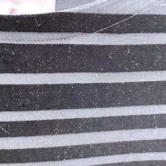 Dana Bachman sheer and velvet stripped top sz M - Picture 2 of 6